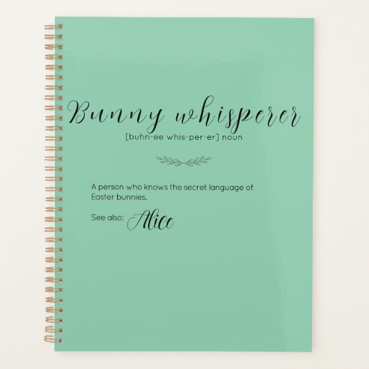 Bunny Whisperer Paasplanner Planner (Voorkant)