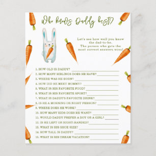 Bunny - Wie kent papa beste spel baby shower