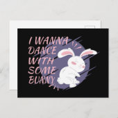 Bunny wil dansen met Dance Partner Briefkaart (Voorkant / Achterkant)