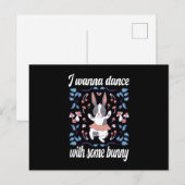 Bunny wil dansen met Dance Partner Briefkaart (Voorkant / Achterkant)