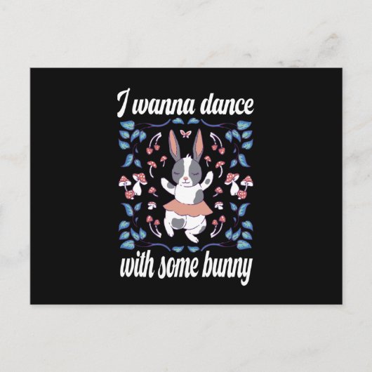 Bunny wil dansen met Dance Partner Briefkaart (Voorkant)