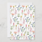 Bunny Wildflower Time Capsule Note Bericht Kaart (Achterkant)