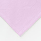 Bunny. Wit en roze. Fleece Deken (Hoek)