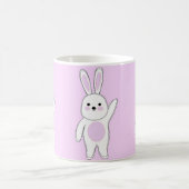 Bunny. Wit en roze. Magische Mok (Center)