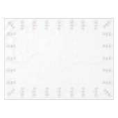 Bunny. Wit en roze Tafelkleed (Voorkant (Horizontaal))