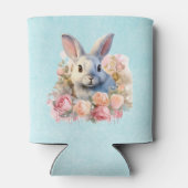 Bunny with a Garland of Roses Cute Blikjeskoeler (Achterkant)