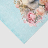 Bunny with a Garland of Roses Cute Tissuepapier (Detail)