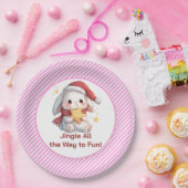 Bunny with Star Cookie Papieren Bordje (Feest)