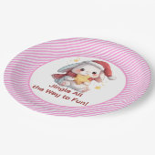 Bunny with Star Cookie Papieren Bordje (Gekanteld)