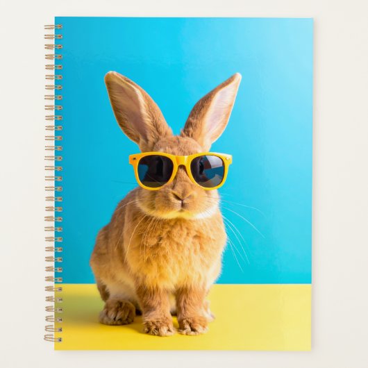 bunny with sunglasses planner (Voorkant)