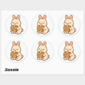 Bunny With Waffles – Cute Animal Sticker (Vel)