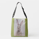 Bunny Wunny Original Artwork Cross Body Canvas tas (Achterkant)