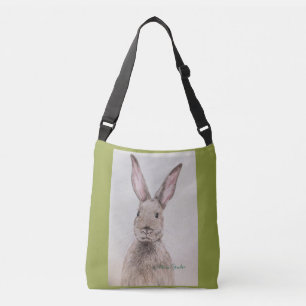 Bunny Wunny Original Artwork Cross Body Canvas tas