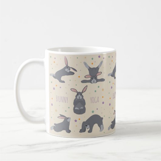 Bunny Yoga Koffiemok (Links)