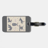 Bunny Yoga Poses Funny Rabbit Bagagelabel (Achterkant horizontaal)