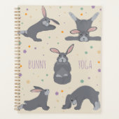 Bunny Yoga Poses Funny Rabbit Planner (Voorkant)
