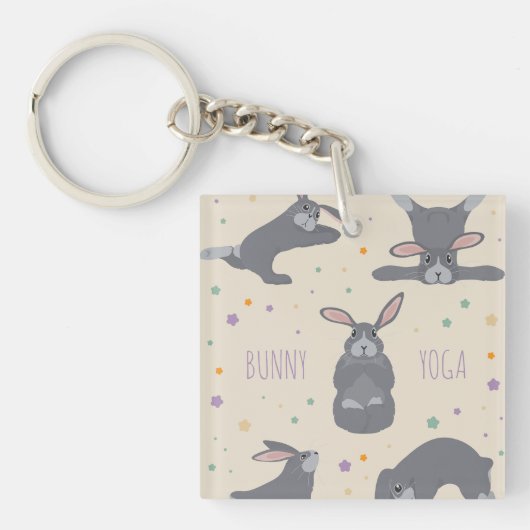 Bunny Yoga Sleutelhanger (Voorkant)