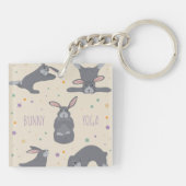 Bunny Yoga Sleutelhanger (Achterkant)