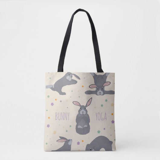 Bunny Yoga Tote Bag (Voorkant)