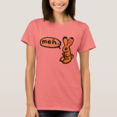 Bunny zegt "Meh" T-shirt (Voorkant)
