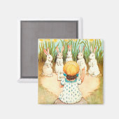 Bunny zingt met paasbegroeting Magneet (Voorkant / Achterkant)