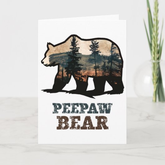 Bunnyaw Beer Vintage Retro Grappige Pee-paw Kaart (Voorkant)