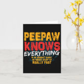 Bunnyaw weet alles van de grappige Bunnyaw Fathers Kaart (Gele Bloem)