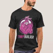 Bunnybuilder  Easter Bunny Workout  Gym Weightlift T-shirt (Voorkant)