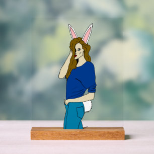 bunnygirl acryl bord