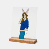 bunnygirl acryl bord (Hoek)
