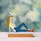 bunnygirl acryl bord (Neutraal)
