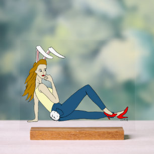 bunnygirl acryl bord