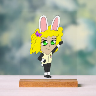 bunnygirl chibi acryl bord