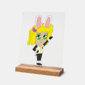 bunnygirl chibi acryl bord (Hoek)