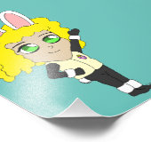 bunnygirl chibi foto afdruk (Hoek)