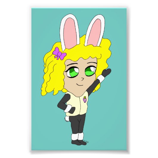 bunnygirl chibi foto afdruk (Voorkant)