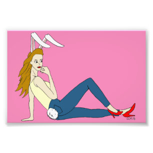 bunnygirl foto afdruk