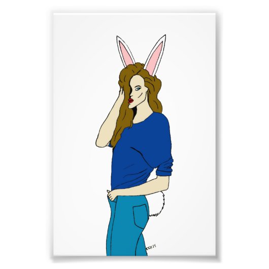 bunnygirl foto afdruk (Voorkant)