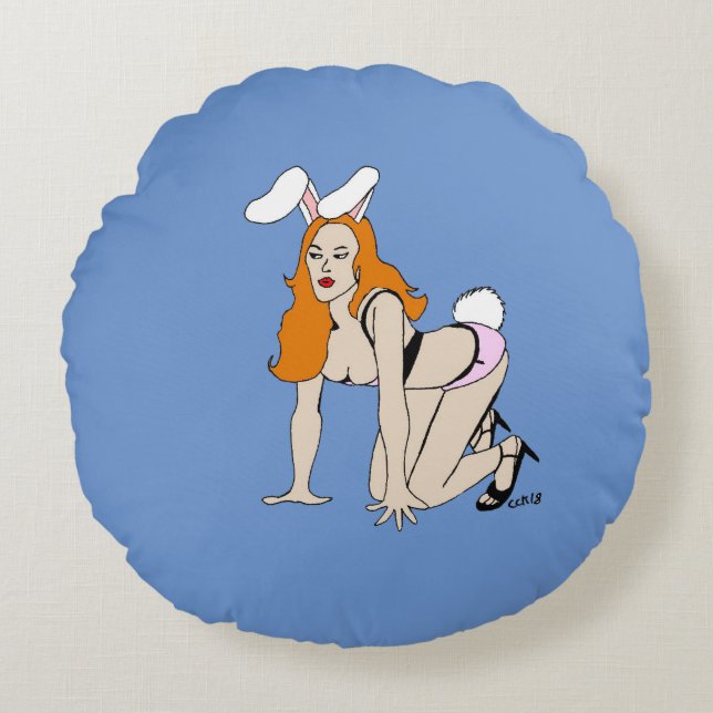 bunnygirl goot kussen (Voorkant)