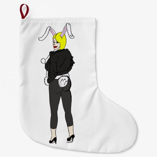 bunnygirl grote kerstsok (Voorkant)
