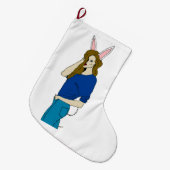 bunnygirl grote kerstsok (Voorkant (Hangend))