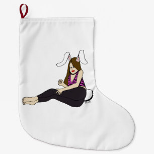 bunnygirl grote kerstsok