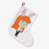 bunnygirl grote kerstsok (Voorkant (Hangend))