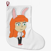 bunnygirl grote kerstsok (Voorkant)
