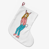bunnygirl grote kerstsok (Voorkant (Hangend))