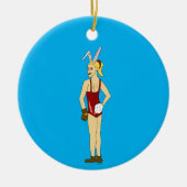 bunnygirl keramisch ornament (Voorkant)