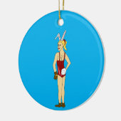 bunnygirl keramisch ornament (Links)