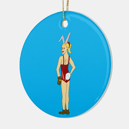 bunnygirl keramisch ornament (Links)