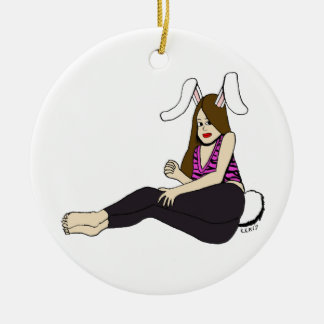 bunnygirl keramisch ornament