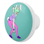 bunnygirl keramische knop (Rechts)